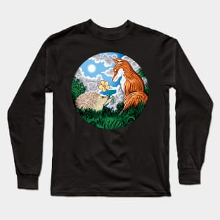 Fox and Hedgehog Friends Long Sleeve T-Shirt